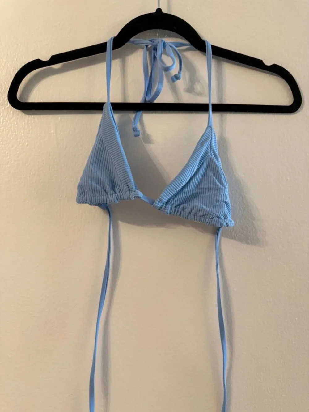 Frankie's Bikinis Baby blue micro bikini set M/L top medium bottom large
